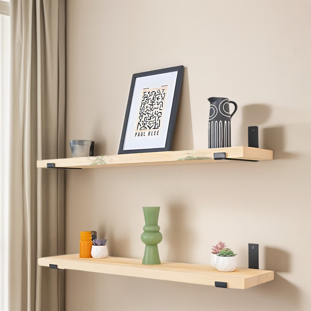 Prateleira Industrial Mão Francesa Madeira Pinus Maciça em Oferta na Shopee