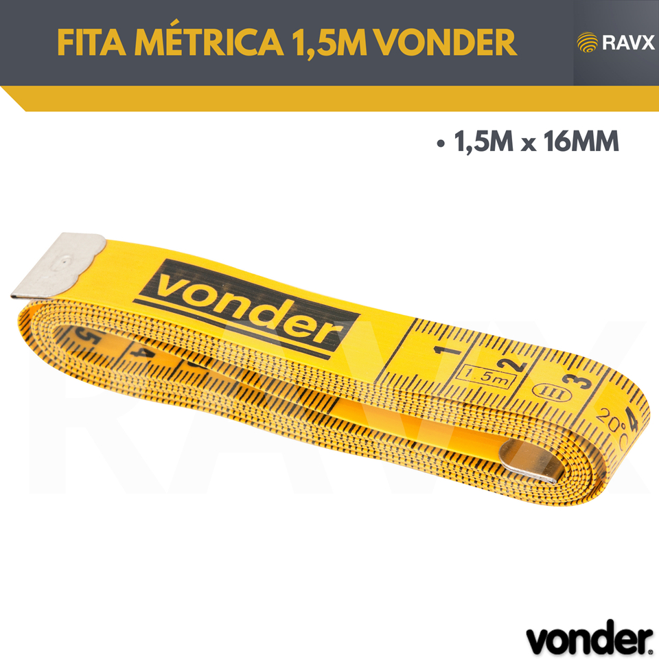 FITA METRICA FLEXIVEL 1,5M VONDER