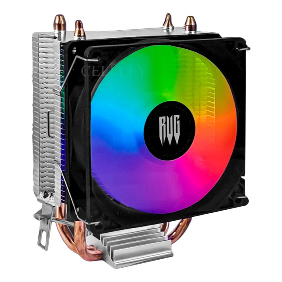 Cooler para processador Multi Intel 775 I7/i5/i3 Lga115x Core2 LED Azul