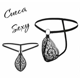 Cueca masculina fio dental de renda sensual provocante romântica ousada 1591 em Oferta na Shopee