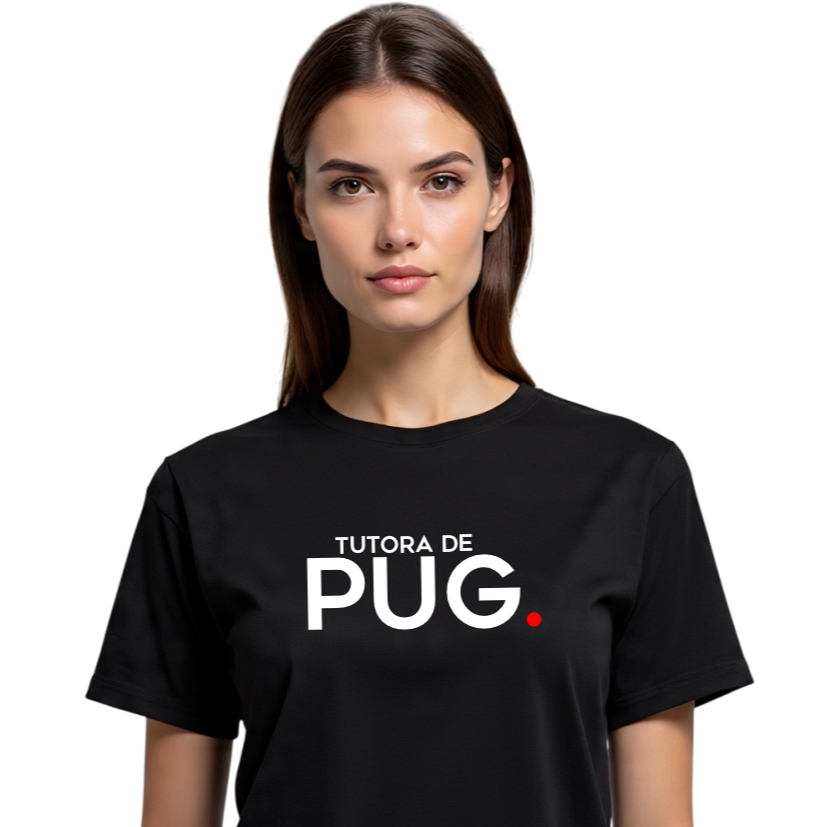 Blusa Algodão Teresoprints Tutora Dona de PUG Cachorro PET