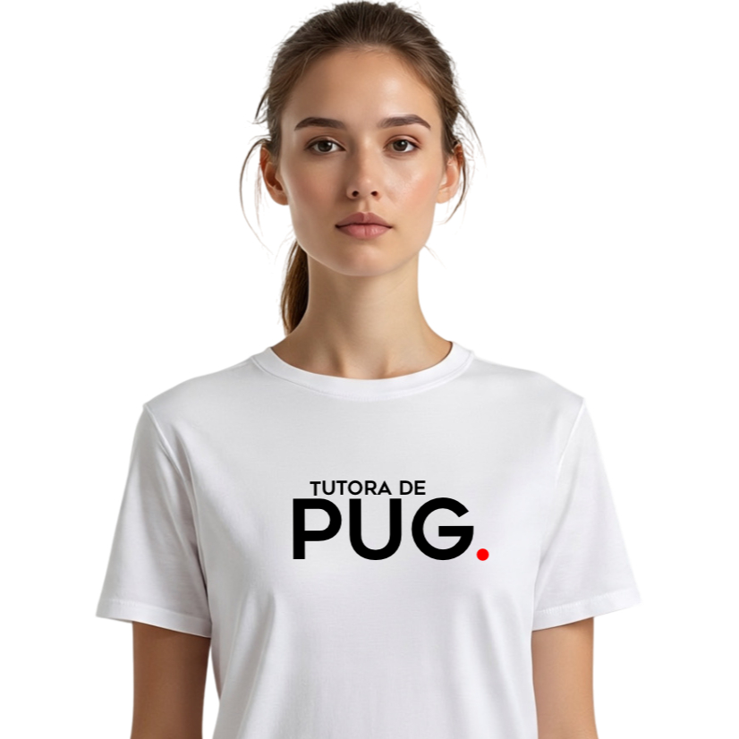 Blusa Poliéster Teresoprints Tutora Dona de PUG PET Cachorro