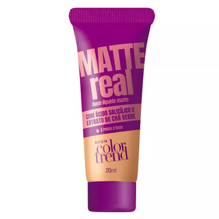 Base LIQUIDA MATTE REAL COLOR TREND A PROVA D ÁGUA Avon 20ml
