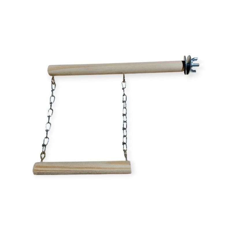 poleiro reto com balanço 20 cm para calopsita