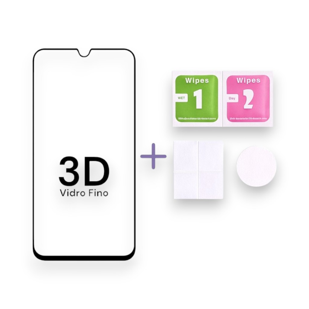1 a 3 Película de Vidro 3D Fina Compatível Samsung Galaxy A16 A20 A21 A22 A23 A24 A25 A26 A30 A31 A32 A33 A34/s