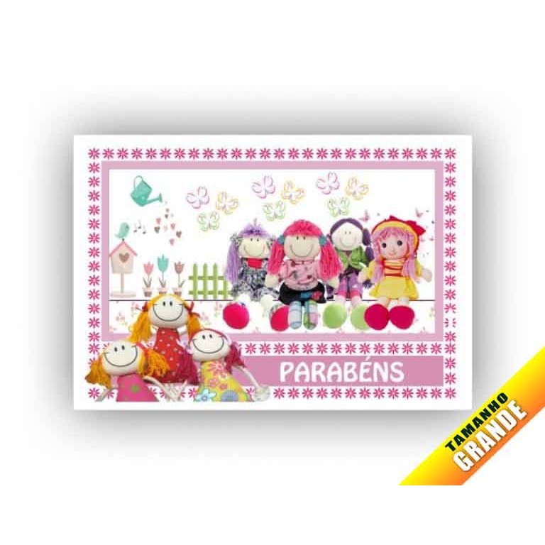 Boneca de pano Papel arroz grande 30x40cm de 7kg