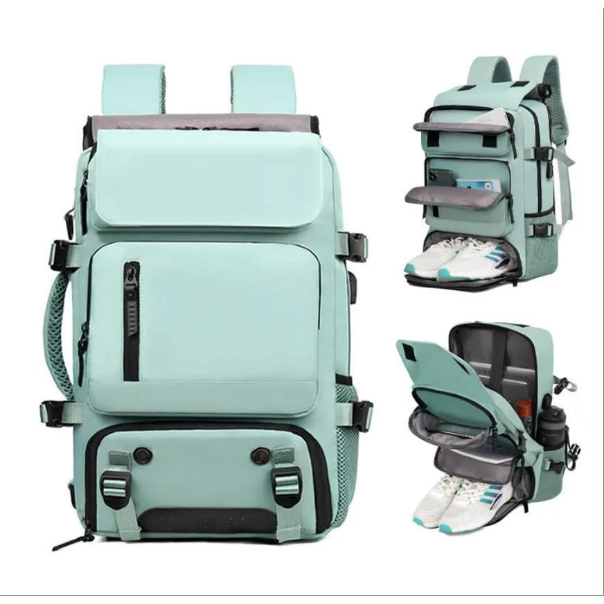 Mochila Viral Grande Multifuncional Viagem Bolsa Mala Bordo mochila NYLON IMPERMEAVRL COM USB 30L em Oferta na Shopee