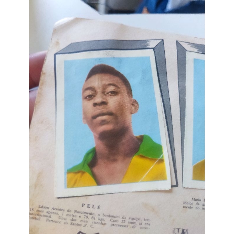 Álbum de figurinhas copa do Mundo 1958 Pelé