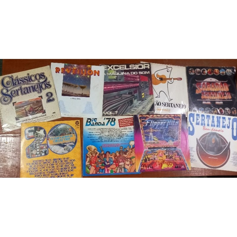 Lp Disco Vinil - Coletâneas Flash Back Anos 80 Sertanejo Samba Trilhas Sonoras (Testados)
