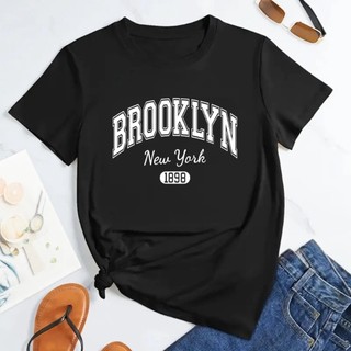 Camiseta BROOKLYN Várias Cores Masculina Unissex Estampada Algodão