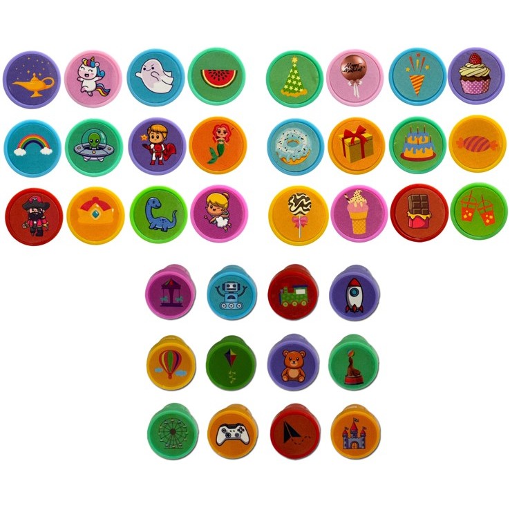 Carimbo Infantil Pedagógico - 15 Unidades em Oferta na Shopee