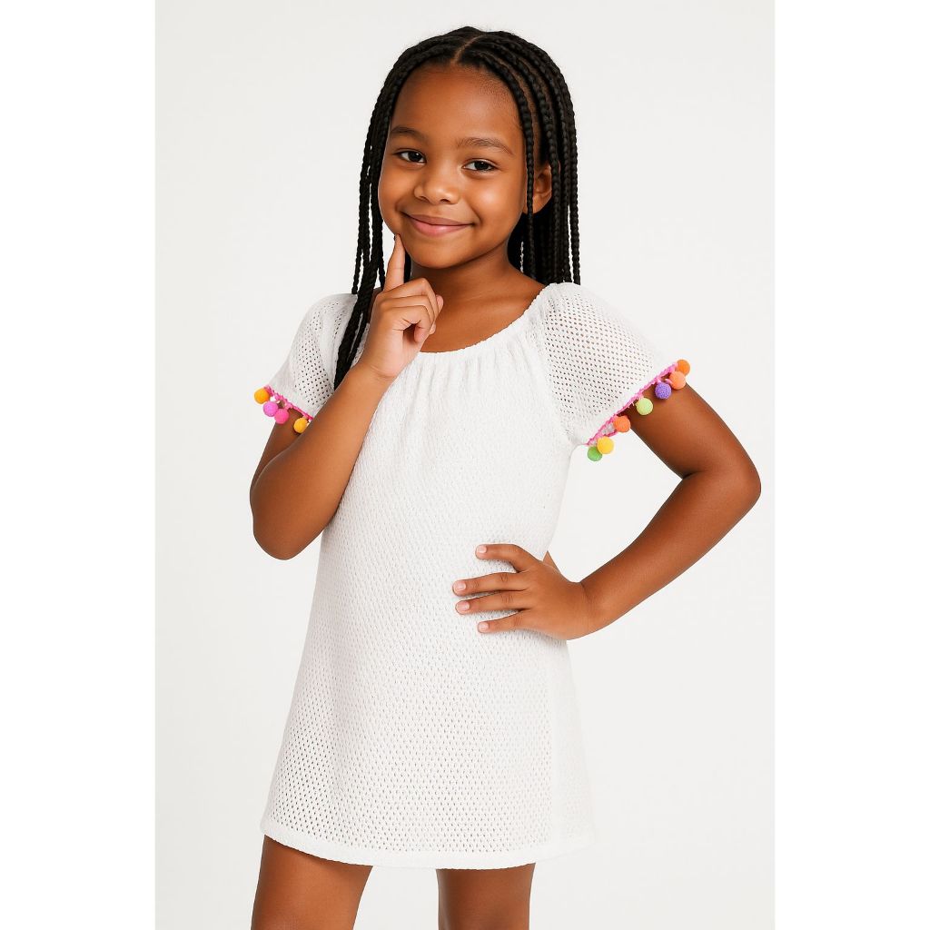 Vestido | Saída de Praia | Canga | Saida de Praia | Saída de Praia Infantil Juvenil | Camisao Feminino | Tamanho 2 ao 14