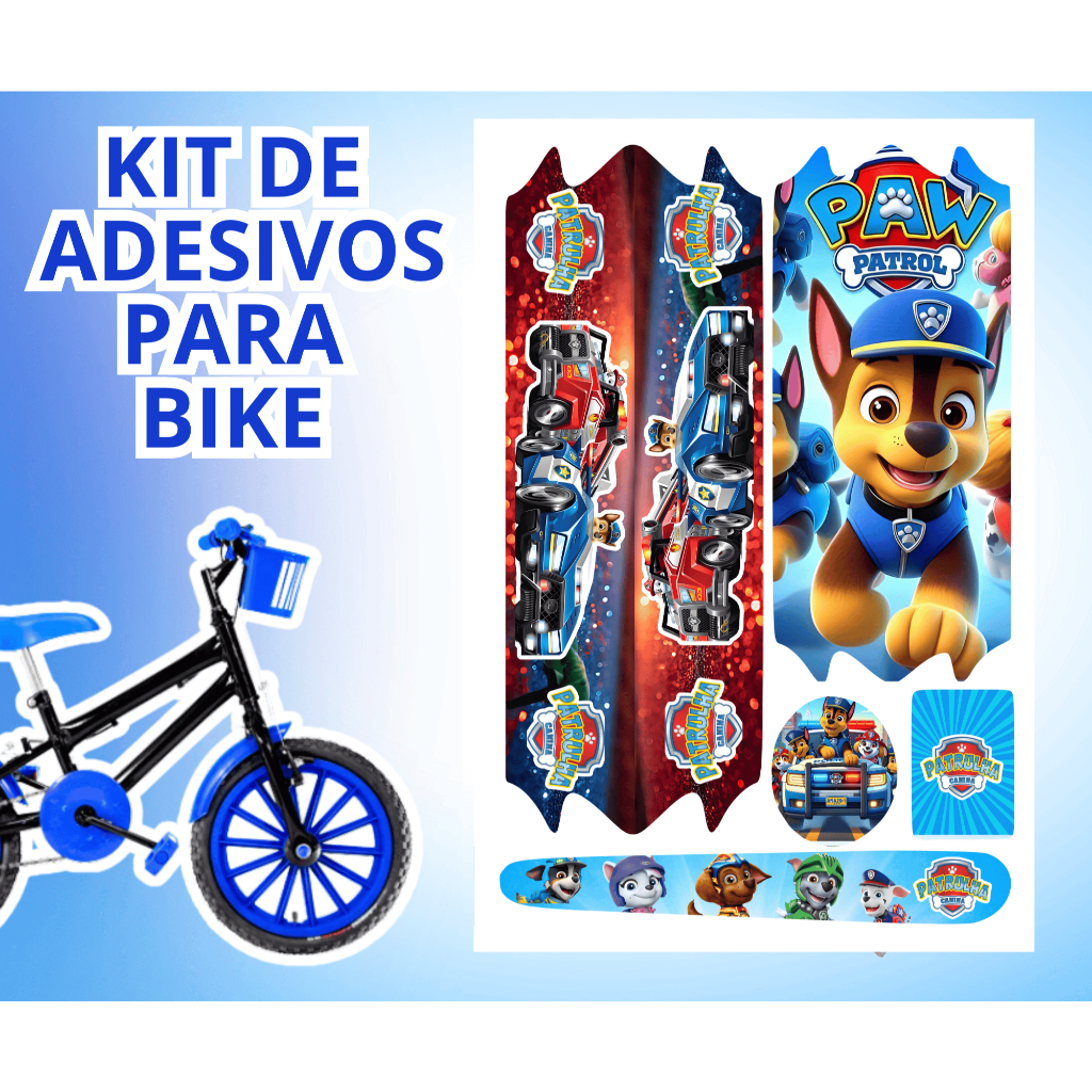 Bicicleta Infantil Aro 12 Patrulha Canina - Comprar com Melhor Preço em Equipamentos Esportivos e Recreação ao Ar Livre