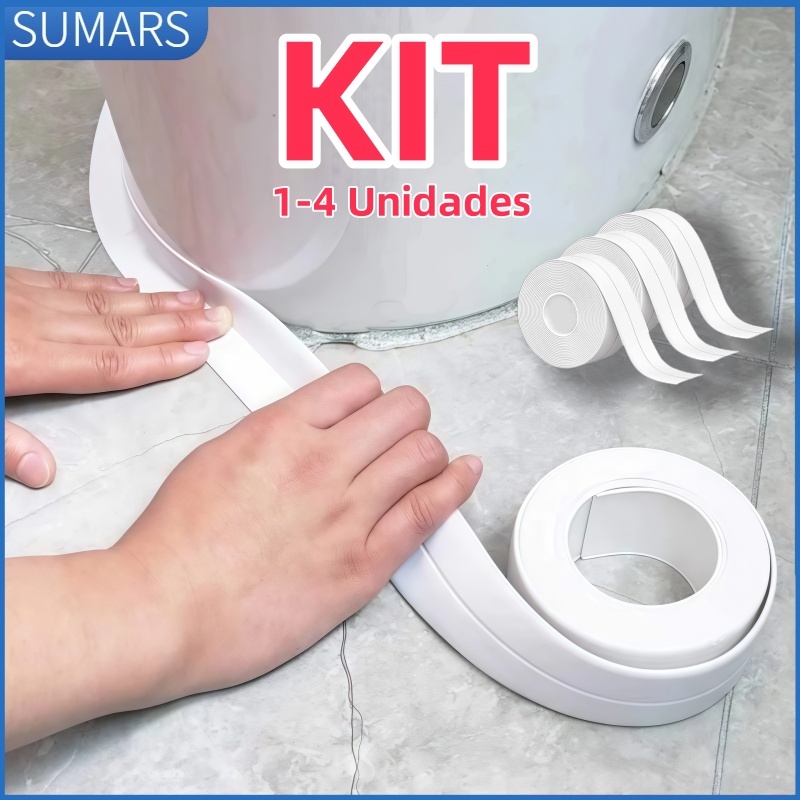 Fita Calafetagem Adesiva Selagem À Prova D 'Água Para Cozinha Banheira Vaso Sanitário Piso em Oferta na Shopee
