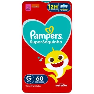 FRALDA PAMPERS SUPERSEQUINHA G 60 em Oferta na Shopee