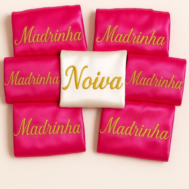 robe pink bordado cor dourado em Oferta na Shopee