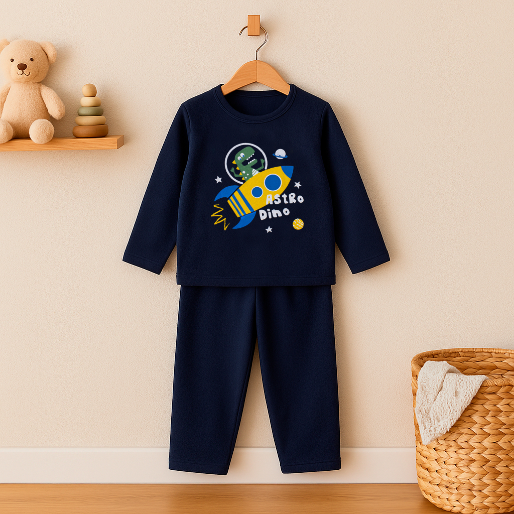 Conjunto Plush Menino Inverno – Pijama Quentinho Infantil e Juvenil Tam 2 ao 16