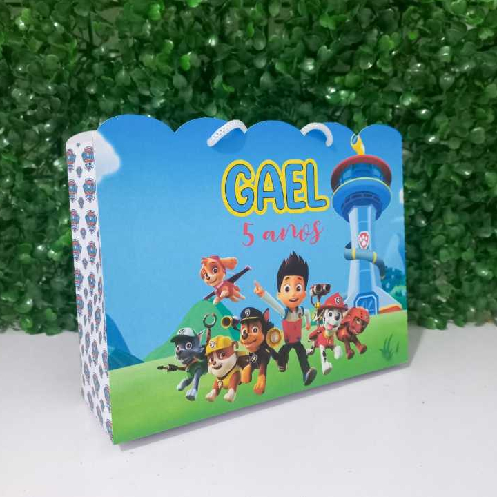 Sacolinha Patrulha Canina | Lembrancinha Patrulha Canina | Personalizados Patrulha Canina | Aniversário Patrulha Canina