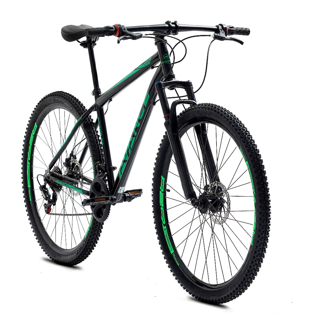 Bicicleta Bike Mtb Aro 29 Aço Susp Avance 21v Freio Disco Quadro 17 - Verde em Oferta na Shopee