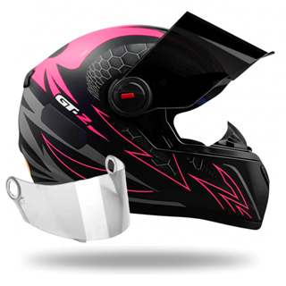 Capacete Feminino Fw3 Gt2 Preto Fosco Mais Viseira Fumê em Oferta na Shopee