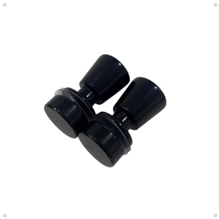 02 Puxadores Taça Preto para Janela de Vidro um Lado só Blindex 1629 Sacada em Oferta na Shopee