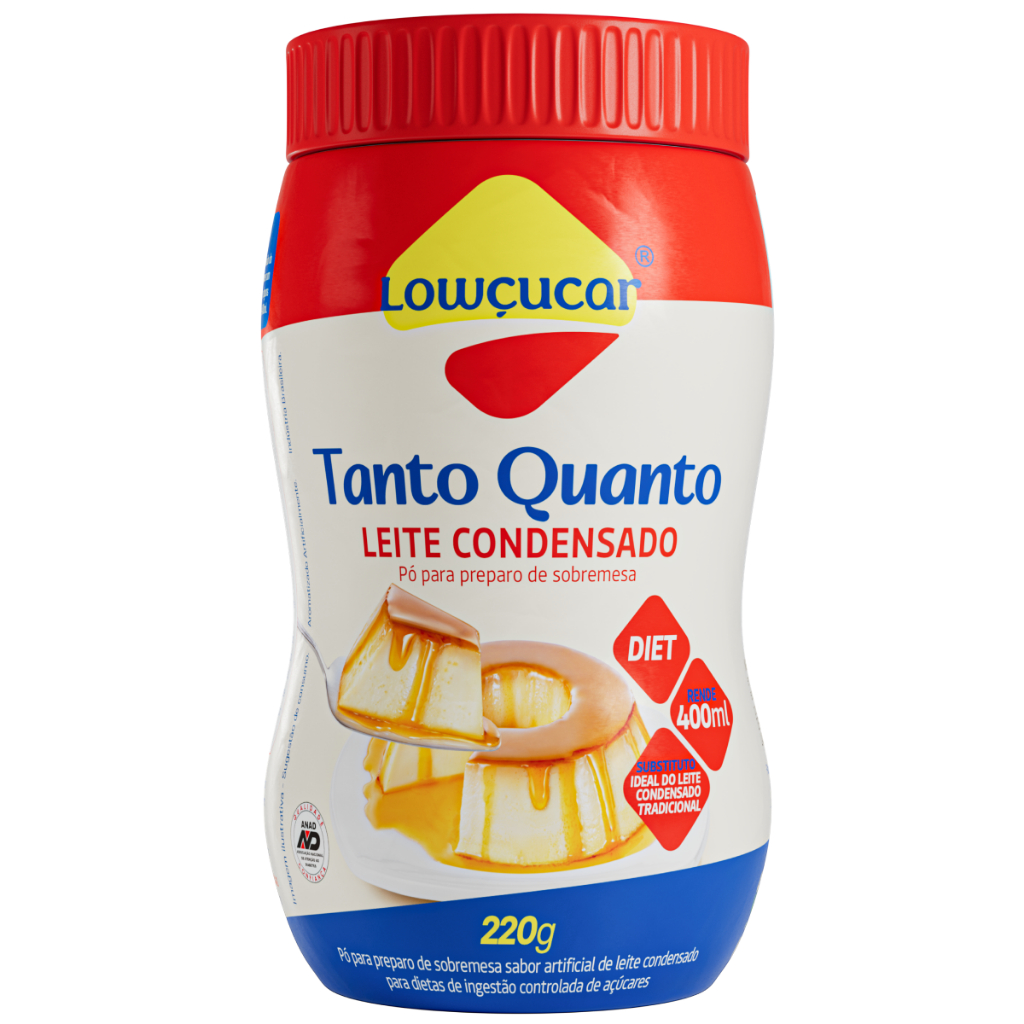 Pó Para Preparo De Sobremesa De Leite Condensado Lowcucar, Zero açucares, Diet, Aprovado Anad - 220g