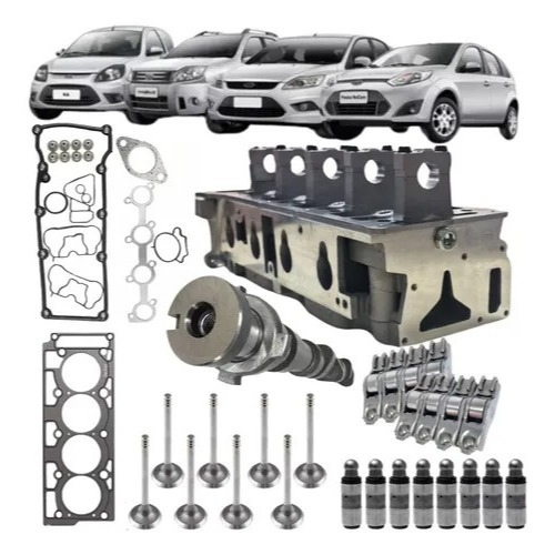 Cabeçote Pronto Para Montar Zetec Rocam 1.0 8v 1999 Até 2013 em Oferta na Shopee