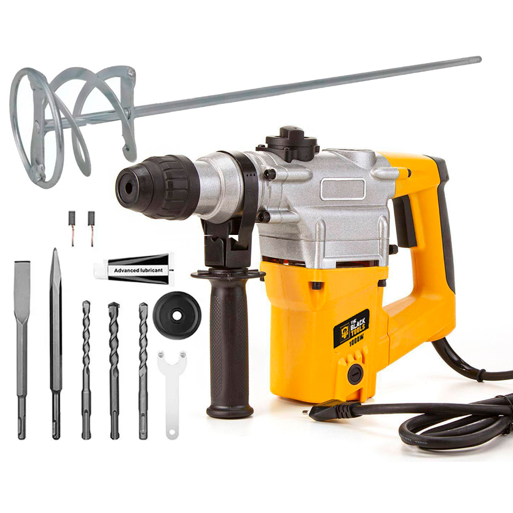 Kit Martelete Perfurador Rompedor Sds Plus Profissional The Black Tools Com Misturador Tinta Gesso em Oferta na Shopee