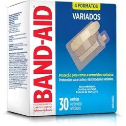Curativos Band-Aid Transparente Variados 30 Unidades