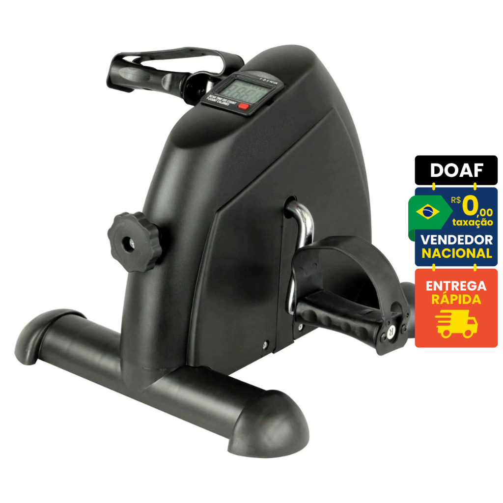 Mini Bike Ergométrica Com ou Sem Display LCD Pedaleira Fisioterapia - Pedal Exercitador