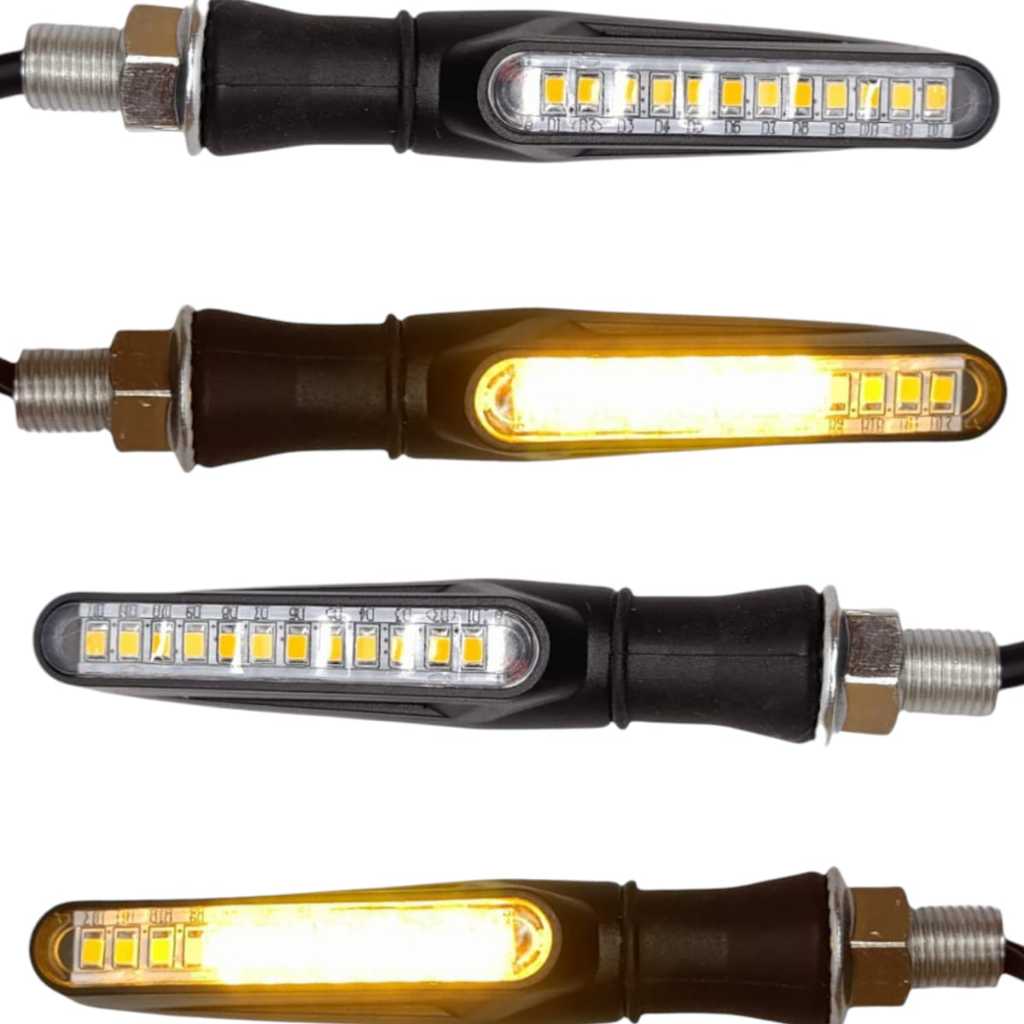 Kit 4 Pisca Slim Palito Sequencial Parafuso Cb 300 Xre + Rele Com Chicote Ajuste de Frequencia — imagem 2 de 2