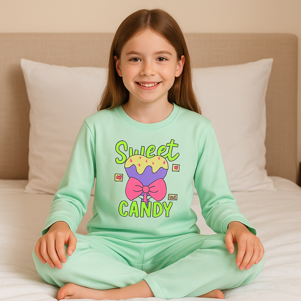 Conjunto Plush Menina Inverno – Pijama Quentinho Peluciado Infantil e Juvenil Tam 2 ao 16