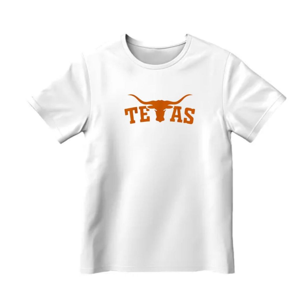 Camiseta Infantil Masculina Feminina Básica Estampada Texas 100% Algodão Moderna Passeio Lançamento Envio Rápido