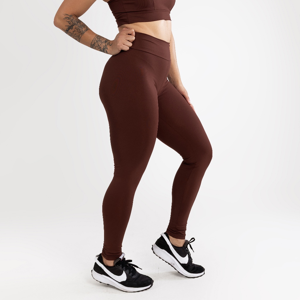 Legging Premium Marrom em Poliamida LG231