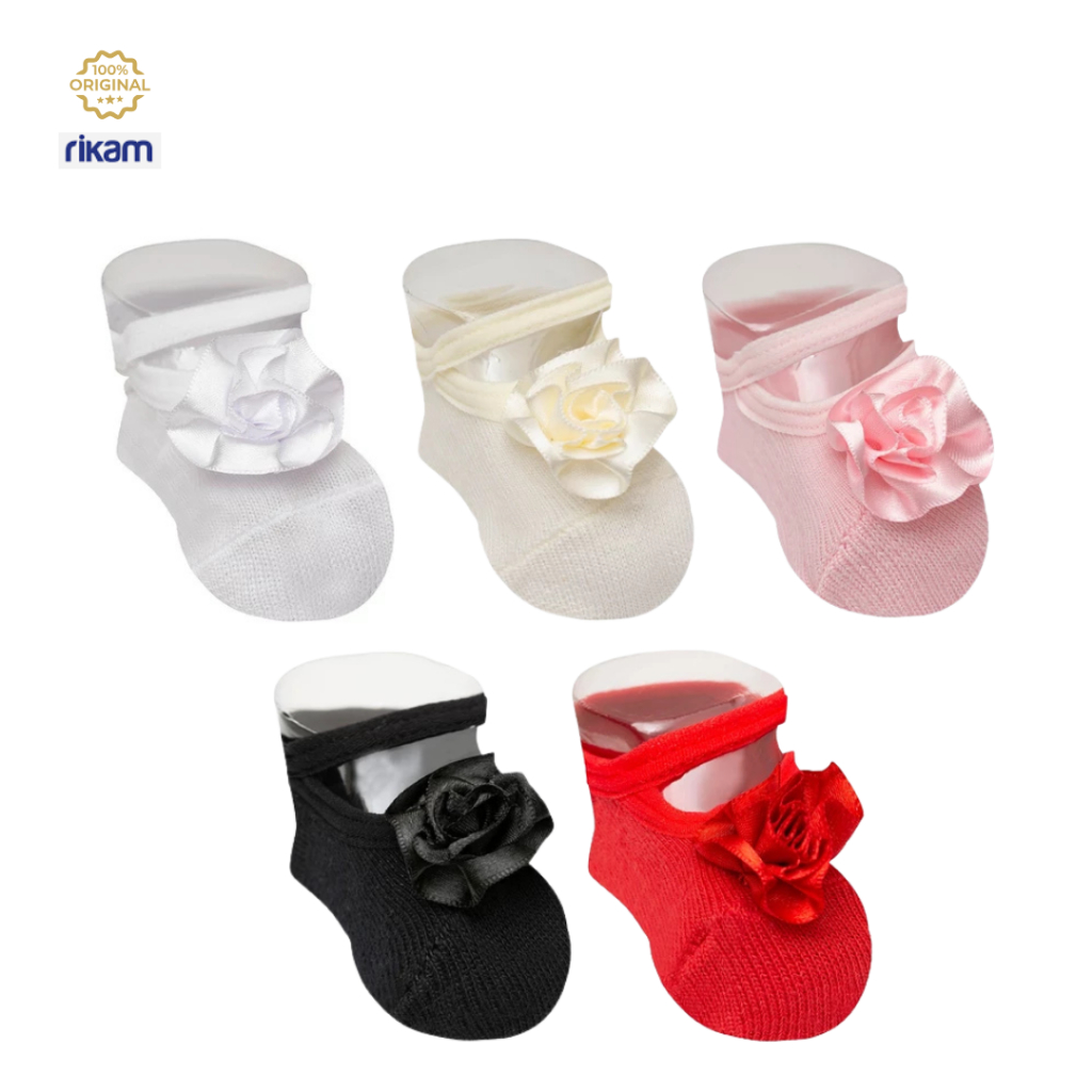 Kit 3 Meia Sapatilha Bebê Recém Nascido Flor RN 0-4 meses em Oferta na Shopee