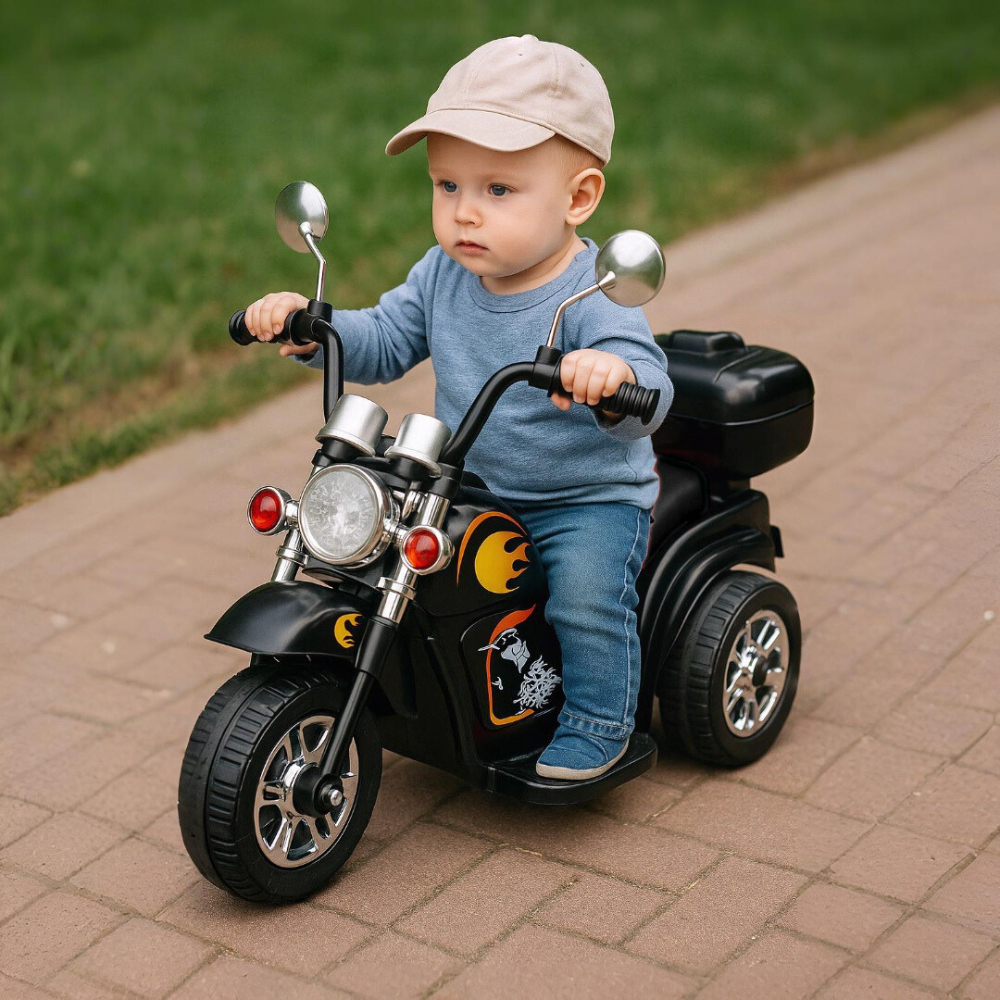 Mini Moto Elétrica 6v Infantil com Música e Farol Zippy Toys - Mom & Baby