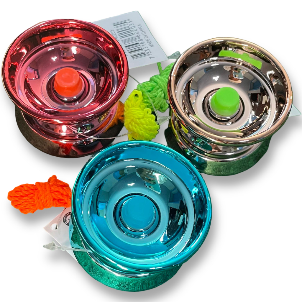 YoYo ( Ioiô ) Profissional Metalizado com Rolamento - Ioio de Metal Com ou Sem LED Cores Variadas em Oferta na Shopee