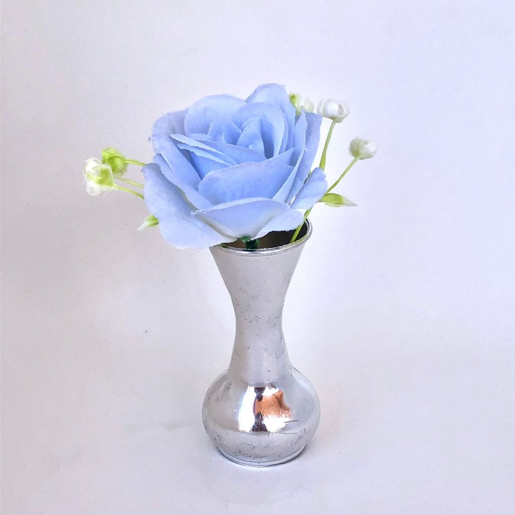 Kit Vasos Decorativos Flor Arranjo Sala Vaso Decoração Plástico Metalizado Enfeite Planta