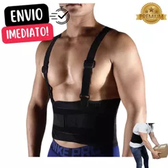 Cinta Ergonomica Reforcada Para Protecao Da Coluna Lombar Primeira Linha Premium