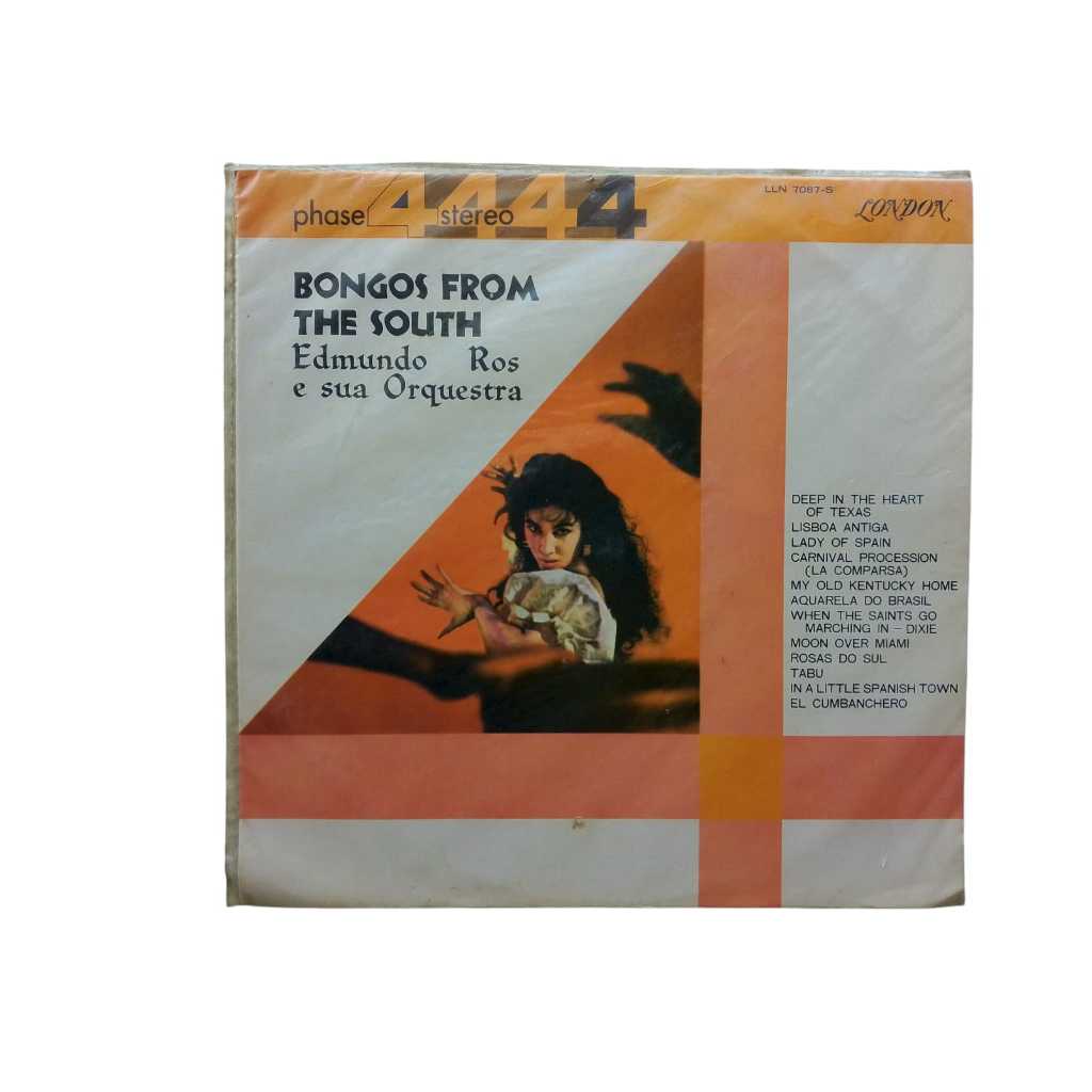 Lp Disco Vinil Edmundo Ros e sua Orquestra Bongos From The South Usado Conservado