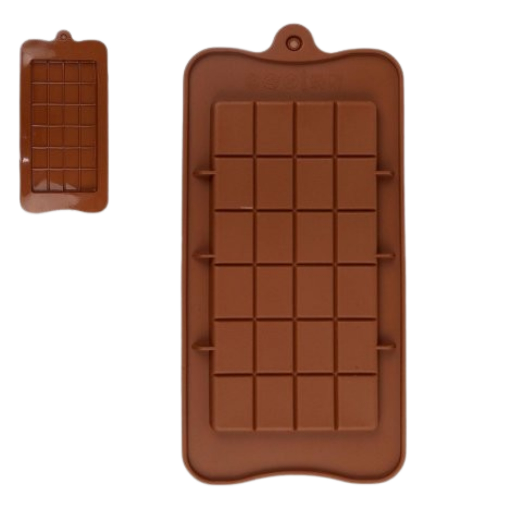 Molde Forma Para Chocolate Silicone Barra Quadriculada decoração achadinhos shopee envio imediato