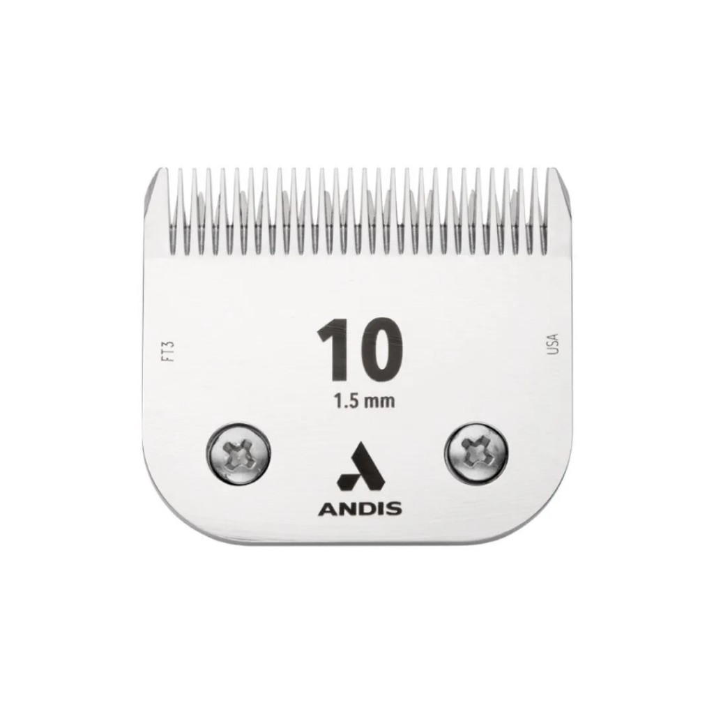 Lâmina 10 (1.5mm) Andis Para Maquina De Tosa Precision Arc, Oster, Wahl, Pluma E Volare