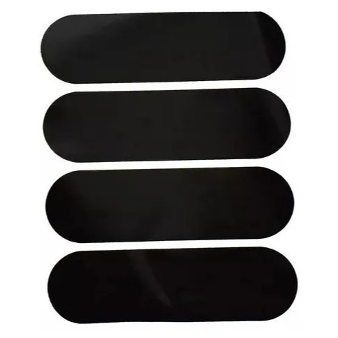 ADESIVOS REFLETIVOS COM 4 UNIDADES PRETO POLIVISOR PARA CAPACETE ALTA QUALIDADE em Oferta na Shopee