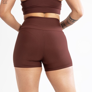 Short  Premium Marrom em Poliamida SH213 em Oferta na Shopee