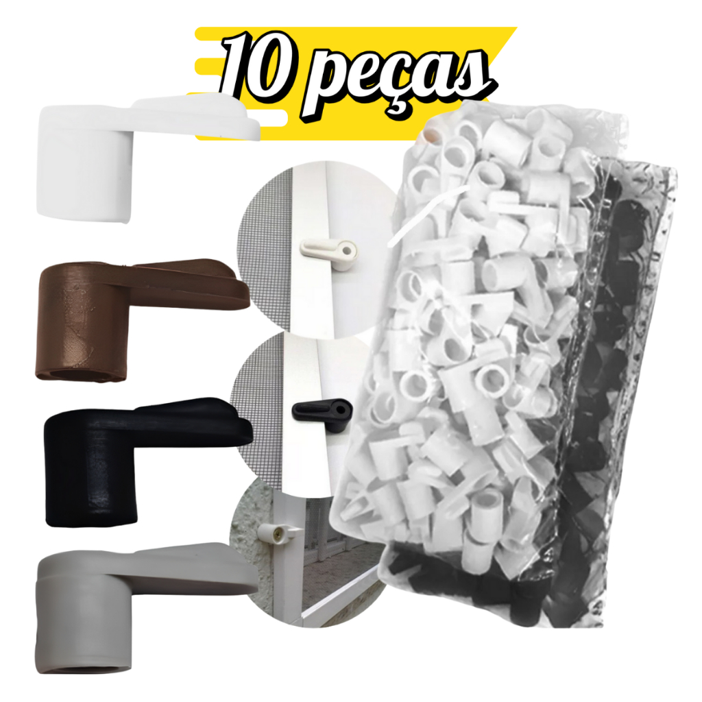 Trava Para Tela Mosquiteiro Tramela para perfil 10 peças em Oferta na Shopee