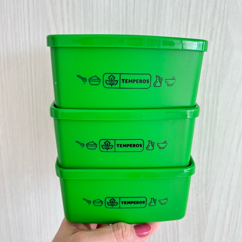 Tupperware Conjunto 3 Jeitosinhos Temperos - 400 ml cada.