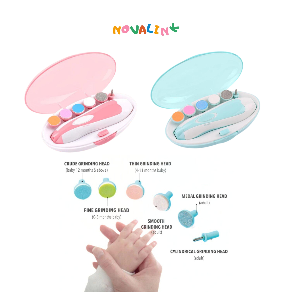 Lixa de Unha Elétrico Aparador Cortador Para Bebê Infantil Com Estojo em Oferta na Shopee