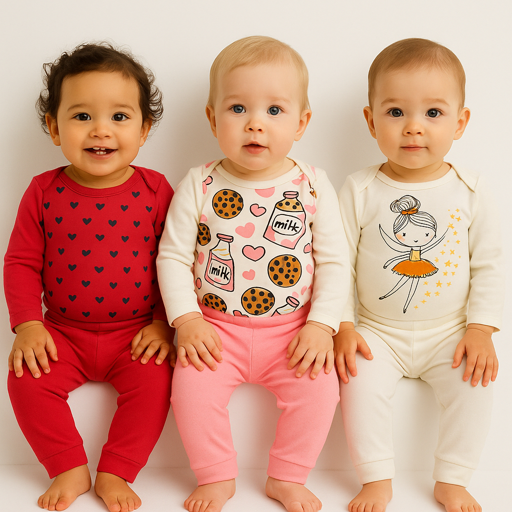kit 10 peças bebê Menina Menino conjunto Body e mijão inverno verão