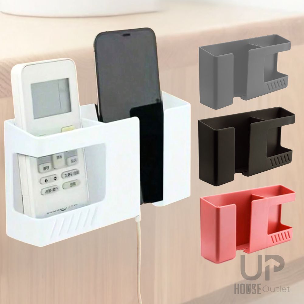 Suporte De Parede dois em um Multifuncional Sem Furar Telefone Móvel/Controle Remoto/Banheiro