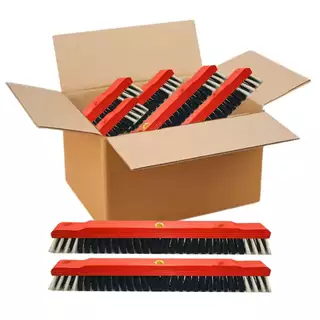 Kit 12 Vassoura Pelo Sintético D60 Cm Multiuso Grande Eficiente Resistente Sem Cabo